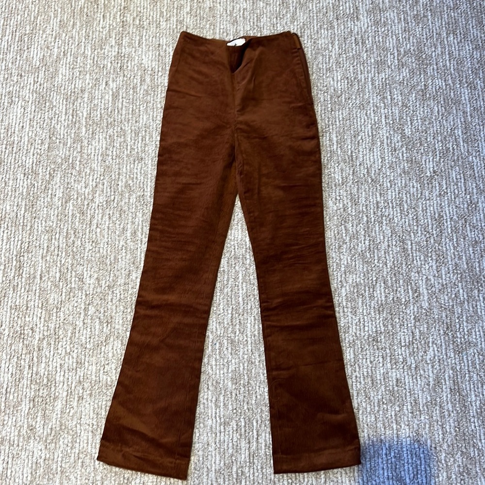 Tuckernuck Corduroy ankle pants. Brown
